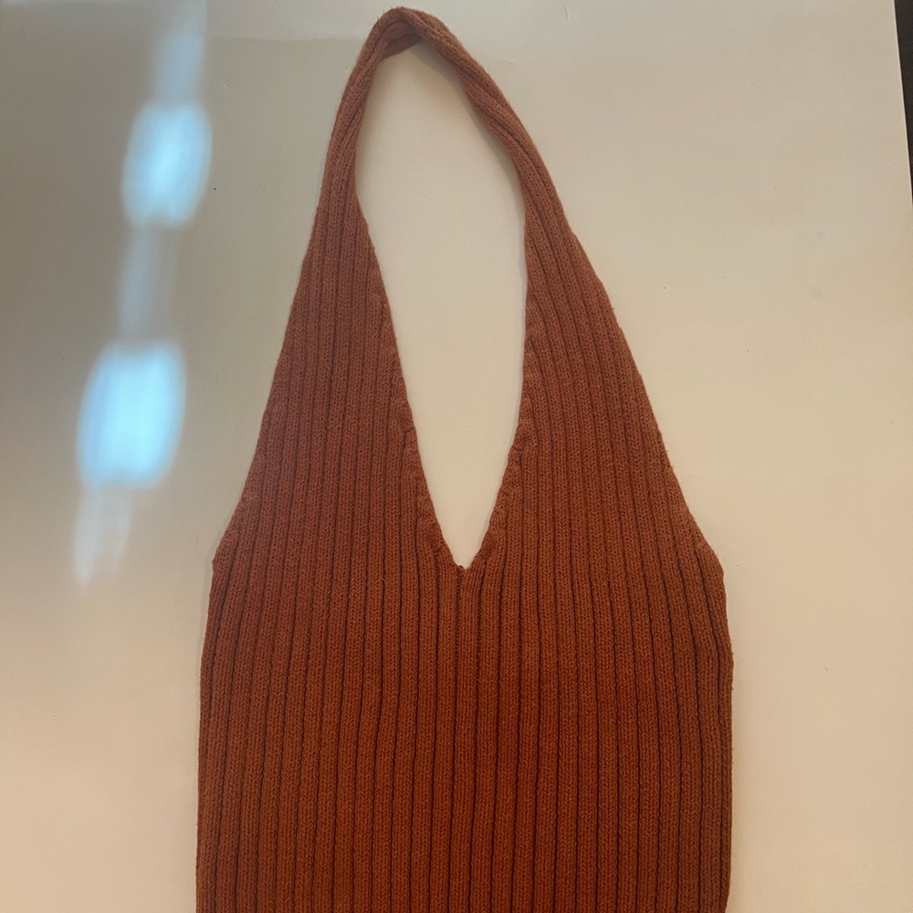 orange halter tank